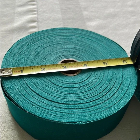Teal Fabric Ribbon Roll - Picture 3 of 3